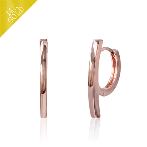 <br><font color="red">14k gold</font><br> Dana one touch ring earring<br> EA2590
