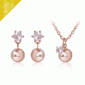 # New product period discount 50%<br> <font color="red">All 92.5 Silver<br> White Gold Add</font><br> Big Ball Necklace NA0325 Korea