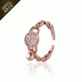 #new arrivals 50%<br> <font color="red">14k gold ★Delivery on the same day★</font><br> <font color="red">White Gold Add</font><br> Vining one-touch ring earring EA2334 Korea