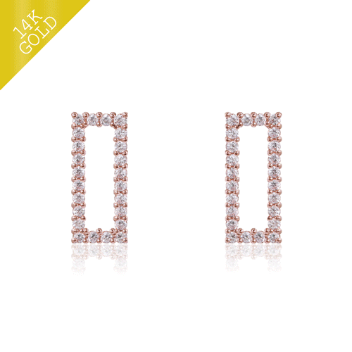#new arrivals 50%<br> <font color="red">14k gold ★Delivery on the same day★</font><br> Parje square earring<br> EA2438