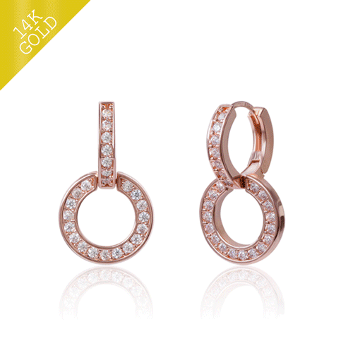 #new arrivals 50%<br> <font color="red">14k gold ★Delivery on the same day★</font><br> Caroline One Touch ring Earring<br> EA2617