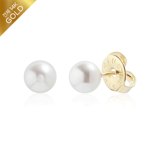#Limited special price 34% + free shipping<BR> <font color="red">All 14K Gold★ Same day delivery★ + Swallowpearl</font><br> Elles pearl Earring(5mm)<BR> EA1228