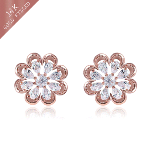 Customer Appreciation Special Exhibition in May★<br> <font color="red">♣Garden Series♣ 14k GF ★Same day delivery★</font><br> Chelsea Flower Earring<br> EA2658