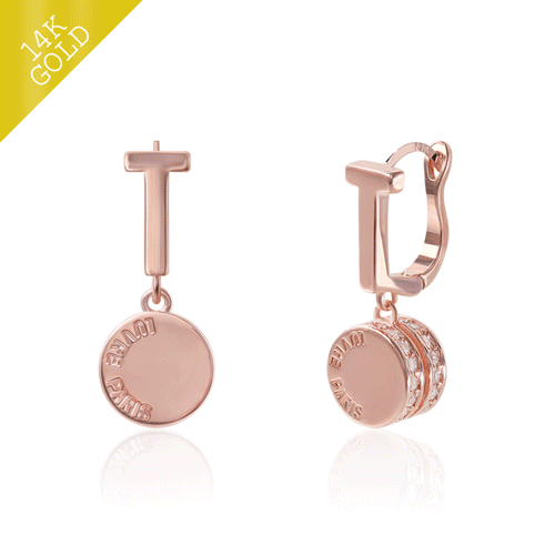 #new arrivals 50%<br> <font color="red">14k gold ★Delivery on the same day★</font><br> Luvre Tia One Touch ring Earring<br> EA2479