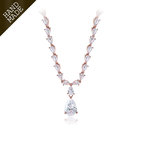#Daily Sale + Free Shipping★<br> <font color="red">★Same-day shipping★</font><br> Lawrence Crystal Necklace<br> NA0457 Korea