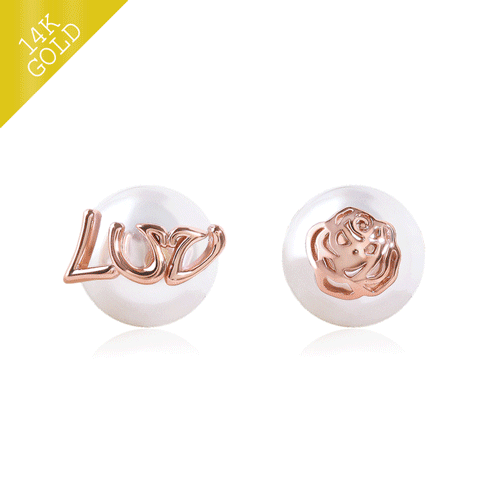 #Uniform price 19,800 won★<br> <font color="red">14k gold★Same-day shipping★</font><br> Luvre pearl Earring(10mm)<br> EA2760