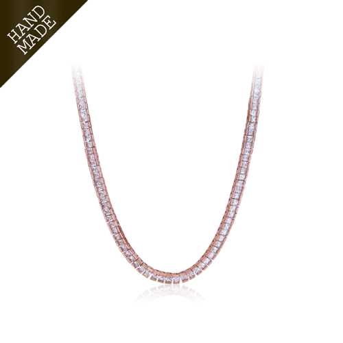 #Daily Sale + Free Shipping★<br> <font color="red">★Same-day shipping★</font><br> Floo Crystal Tennis Necklace<br> NA0463