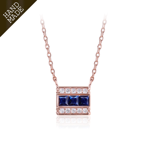 #Daily Sale★<br> <font color="red">★Same-day shipping★</font><br> Dorothy Sapphire Mini Necklace<br> NA0477