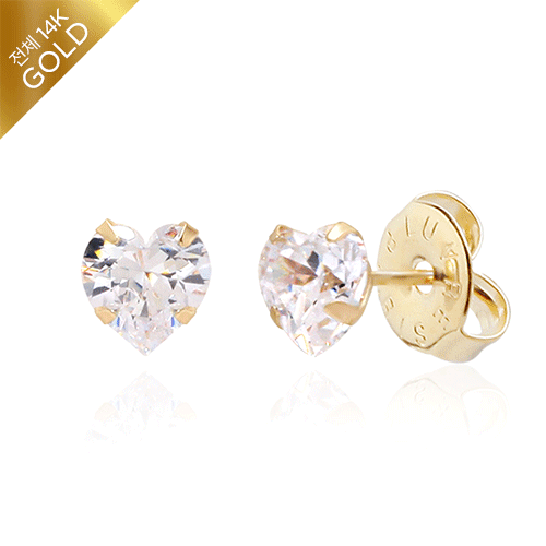 #Daily Sale★<br> <font color='red'>All 14K gold★Same-day shipping★</font><br> Bly heart Mini Earring<BR> EA1504