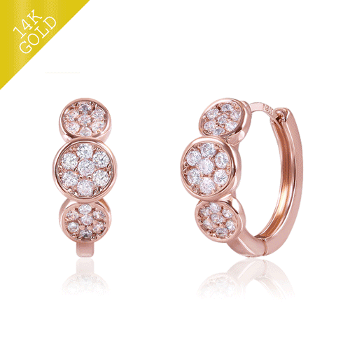 #Daily Sale★<br> <font color="red">14k gold★Same-day shipping★</font><br> Philip One Touch Ring Earring<br> EA2714