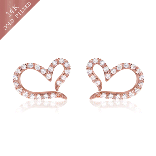#Daily Sale★ <font color="red"><br>14k GF★Same day shipping★</font><br> liam heart earring<br> EA2770