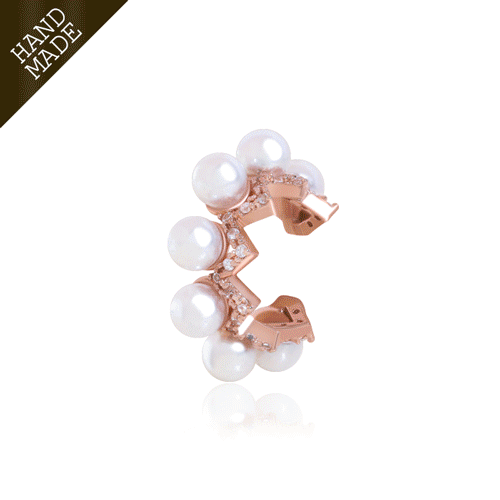 #Daily Sale★<br> <font color="red">★Same-day shipping★</font><br> Elfin pearl ear cuff (4mm)<br> CEA0118