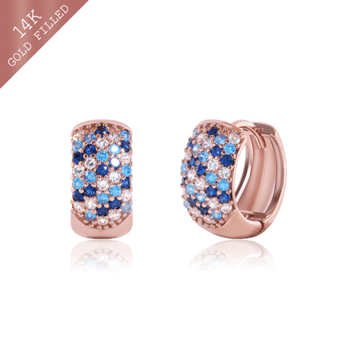 #Daily Sale★<br> <font color="red">14k GF★Same day shipping★</font><br> Byzante Bold One Touch Ring Earring<br> EA2781