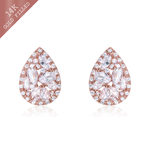 #Daily Sale★<br> <font color="red">14k GF★Same day shipping★</font><br> Le Mans Crystal Earring<br> EA2745