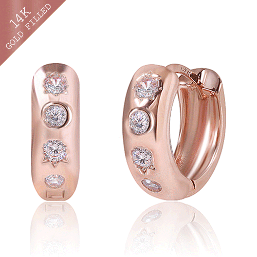 #Daily Sale★<br> <font color="red">14K★Same-day shipping★</font><br> Hegate One Touch Ring Earring<br> EA2842