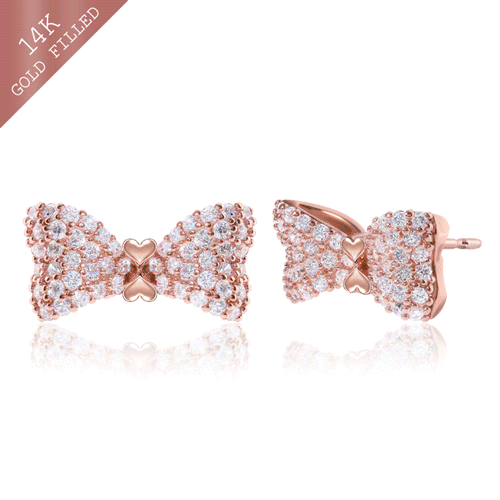 #Daily Sale★<br> <font color="red">14k GF★</font><br> Callie Bowknot Earring<br> EA2819
