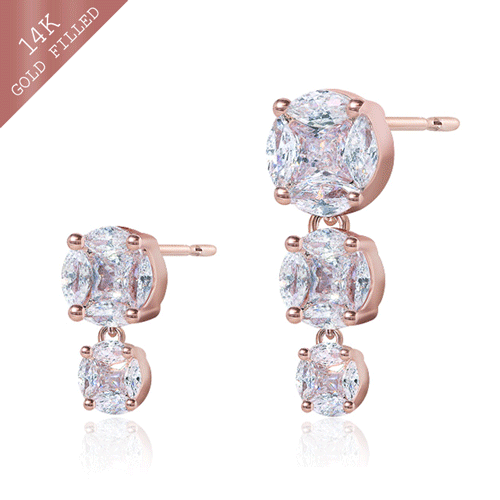 #Daily Sale★<br> <font color="red">14K★Same-day shipping★</font><br> xenia crystal olive earring<br> EA2855