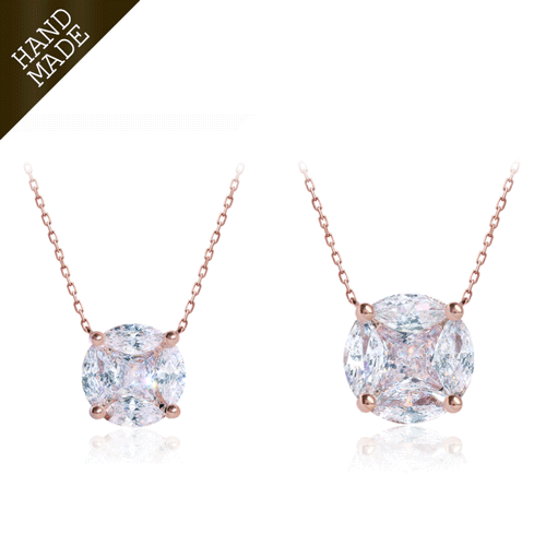 #Daily Sale★<br> <font color="red">★Same-day shipping★</font><br> Xenia Crystal Necklace<br> NA0540