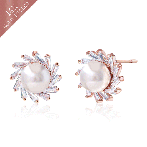 #Daily Sale★<br> <font color="red">14K★Same-day shipping★</font><br> Aer pearl Earring<br> EA2889