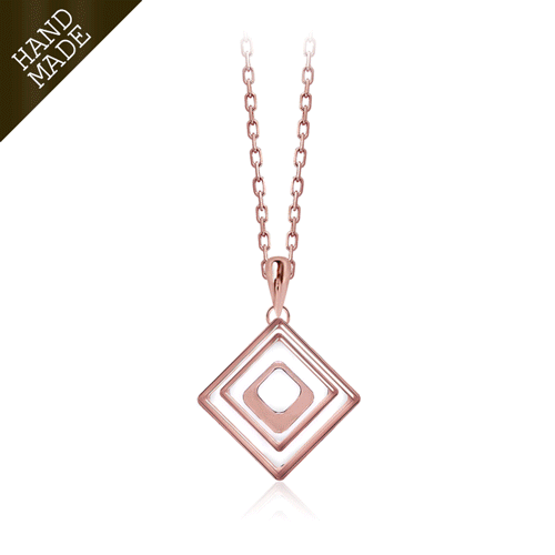 #Daily Sale★<br> <font color="red">★Same-day shipping★</font><br> Marbled Square Necklace<br> NA0549