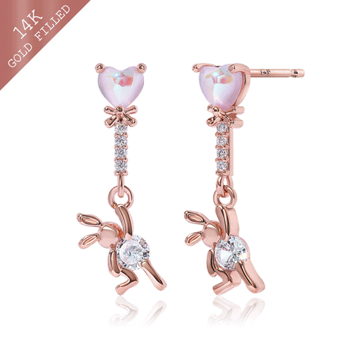 #Daily Sale★<br> <font color="red">14k GF★Same day shipping★</font><br> The Rabbit Opal Olive Earring<br> EA2954