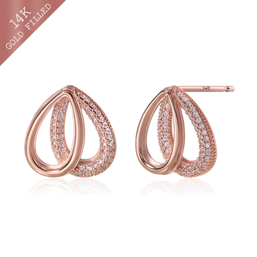 #Daily Sale★<br> <font color="red">14k GF★Same day shipping★</font><br> Foreng heart earring<br> EA2915