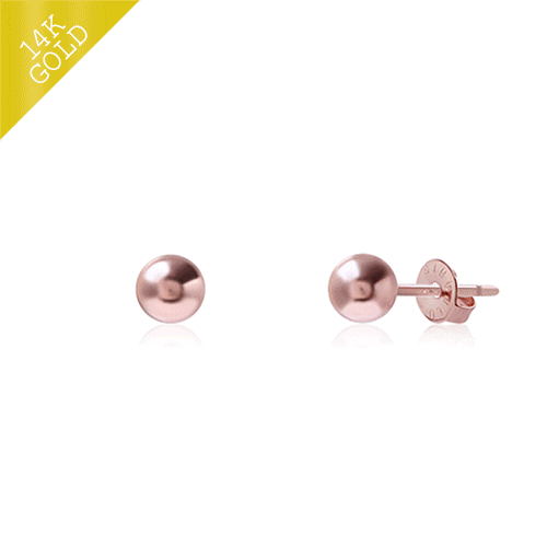 #Daily Sale★<br> <font color="red">14k gold★Same-day shipping★</font><br> 4 sizes from 3mm to 6mm<br> Raise Mini Earring EA2090 Korea