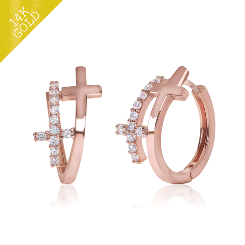#Daily Sale★<br> <font color="red">14k gold★Same-day shipping★</font><br> Klein One Touch Ring Earring<BR> EA2220