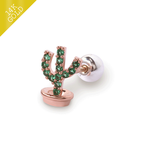 #50% off new items<br> <font color="red">♣Garden Series♣<br> 14k gold★Same-day shipping★</font><br> Taco Piercing CEA0061