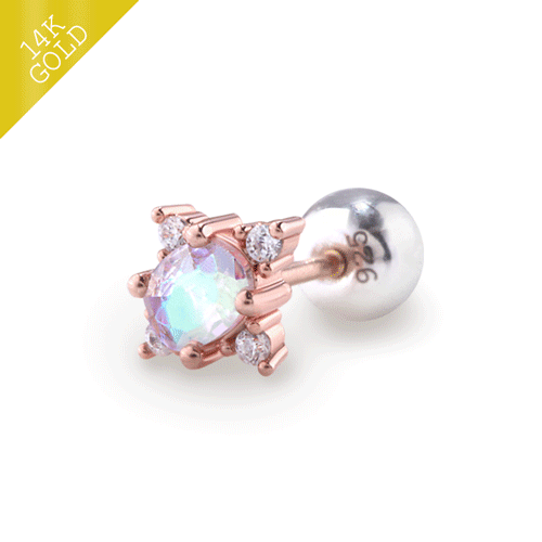 #Daily Sale★<br> <font color="red">14k gold★Same-day shipping★</font><br> spear opal piercing<br> CEA0059