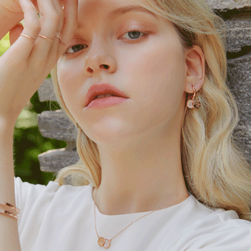 #Set Special Sale 56%+Free Shipping<br> <font color="red">14K gold★</font><br> Sia Jeong/Subin wearing<br> Lucerry Earring+Necklace SET0016