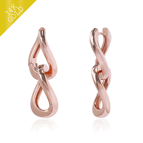 #Uniform price 14,800 won★<br> <font color="red">14k gold★Same-day shipping★</font><br> <font color="red">White Gold/Yellow Gold Add</font><br> Legacy 2way One Touch Ring Earring EA2439