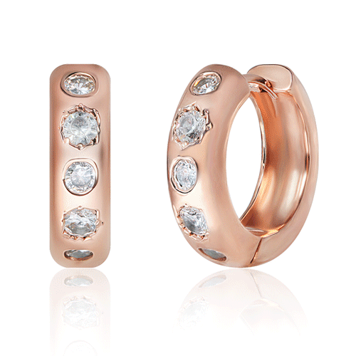 #50% off new items<br> <font color="red">14k GF★<br></font> Helio One Touch Ring Earring<BR> EA3085 Korea