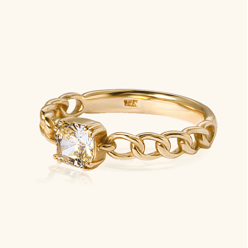 #FREE Shipping<BR> <font color="red">All 14K gold★<br></font> Fiore chain ring (No. 7-25)<BR> RA0047_B Korea