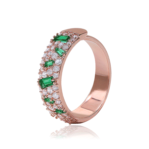 #Daily Sale★ <font color="red"><br>★Same-day shipping★</font><br> Eiffel Green Bold Ring (No. 14-21)<br> RA0460