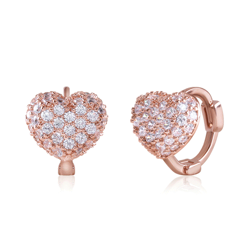 #Limited quantity spring special price★<br> <font color="red">14k GF★</font><br> Eros heart one touch ring earring<br> EA2737
