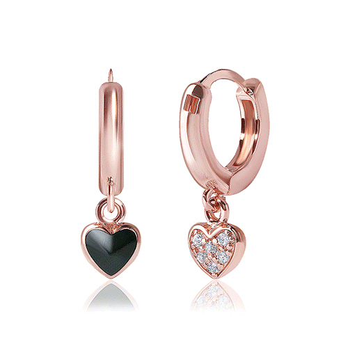 #Regular sale 9,900 won★<br> <font color="red">14k gold★Same-day shipping★</font><br> Charlotte heart one touch ring earring<br> EA2959