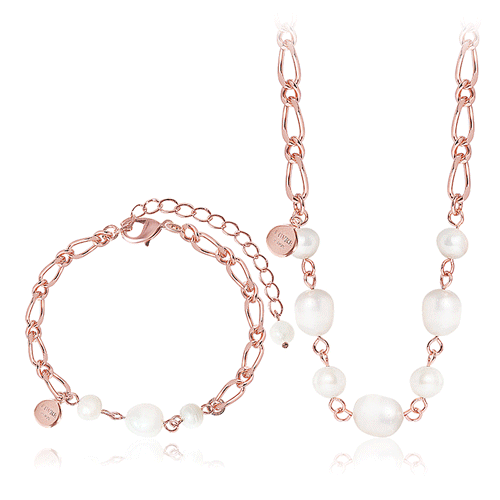 #Set Special Sale 65%+Free Shipping <font color="red"><br>primium freshwater pearl</font><br> Necklace/bracelet SET<br> Oria freshwater pearl chain SET SET0376