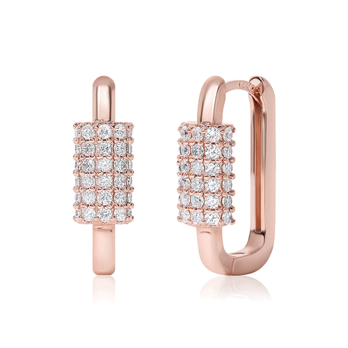 #New Arrivals 56%<br> <font color="red">14k gold★</font><br> Polyma One Touch Ring Earring<br> EA3035