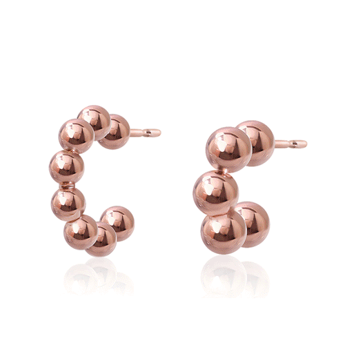 #Uniform price 9,800 won★<br> <font color="red">14k GF★Same day shipping★</font><br> Anus ball half ring Earring<br> EA2827