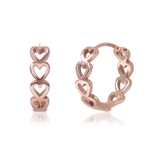 Daily Sale★<br> <font color="red">14k gold★</font><font color="red"></font><br> Lovelin heart one touch ring earring<br> EA1923