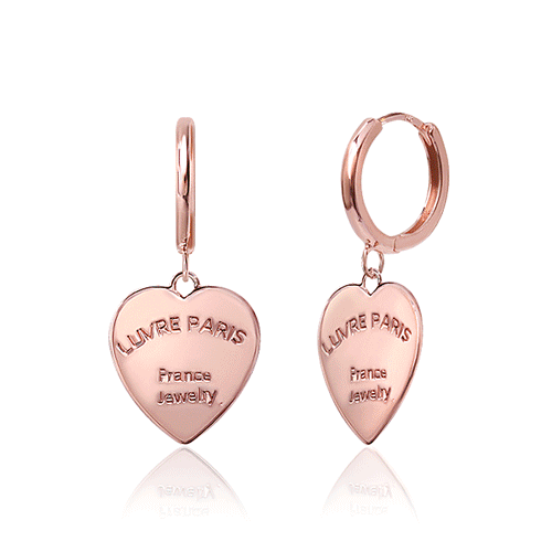 #New Arrivals 57%<br> <font color="red">14k gold★</font><br> Luvre heart one touch ring earring<br> EA2401