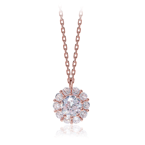 Daily Sale★<br> <font color="red">★Same-day shipping★</font><br> Round Crystal Necklace<Br> NA0199