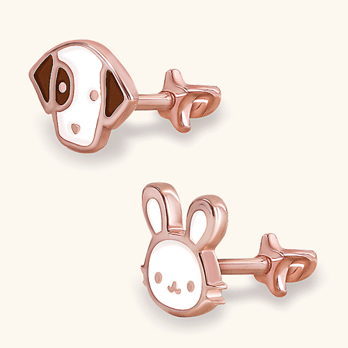 #FREE Shipping<br> <font color="red">All 14K gold★<br></font> zootopia piercing<br> CEA0001_B
