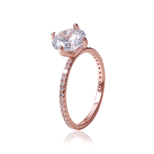#Daily Sale★<br><font color="red"></font> Diamond One Stone Ring (No. 10-18)<br> RA0429 Korea