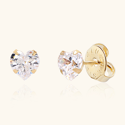Daily Sale★<br> <font color='red'>All 14K gold★Same-day shipping★</font><br> Bly heart Mini Earring<BR> EA1504