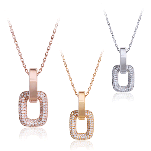 Daily Sale★<br> <font color="red">★Same-day shipping★</font><br> Serena Square Necklace<br> NA0454