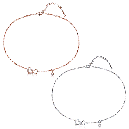 Daily Sale★<br> <font color="red">★Same-day shipping★<br></font> jane heart anklets<br> ABA0016
