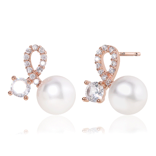 Daily Sale★<br> <font color="red">14k gold★Same-day shipping★</font><br> Melang pearl Earring(8mm)<br> EA1472