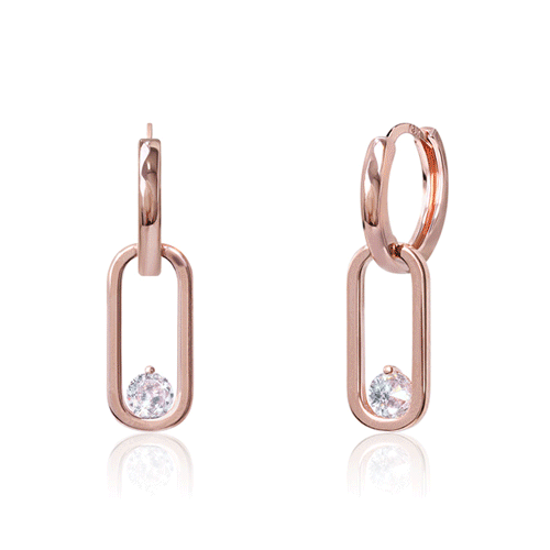 #Daily Sale★<br> <font color="red">14k ★</font><br> Clocia One Touch Ring Earring<br> EA2433